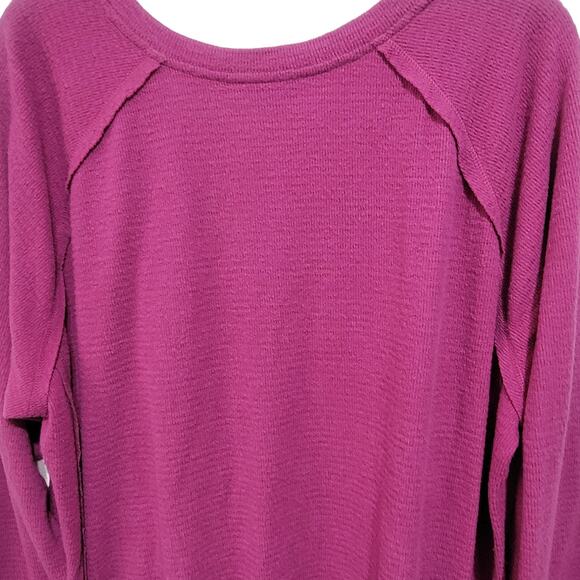 Wildfox Womens Pink Raglan Sleeve V Neck Sweater XXL - Picture 6 of 9